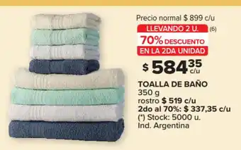 Carrefour Toalla De Baño 350 g oferta