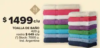 Carrefour Toalla De Baño 420 g oferta