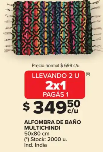 Carrefour Alfombra De Baño Multichindi oferta