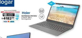 Carrefour Haier Notebook Hrx140u oferta