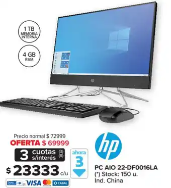 Carrefour Hp Pc Aio 22-Df0016la oferta