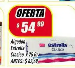 Algodon Estrella Clasico x 75gr