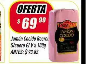 Supermercados Comodin Jamón Cocido Recreo S Cuero E V x100g oferta