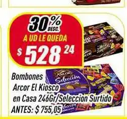 Supermercados Comodin Bombones Arcor El Kiosco En Casa 246gr oferta