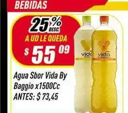 Supermercados Comodin Agua Sabor Vida By Baggio x 1500cc oferta