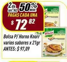 Supermercados Comodin Knorr Bolsa P Horno x 21gr oferta