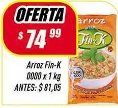 Supermercados Comodin Arroz Fin-k 0000 x 1kg oferta