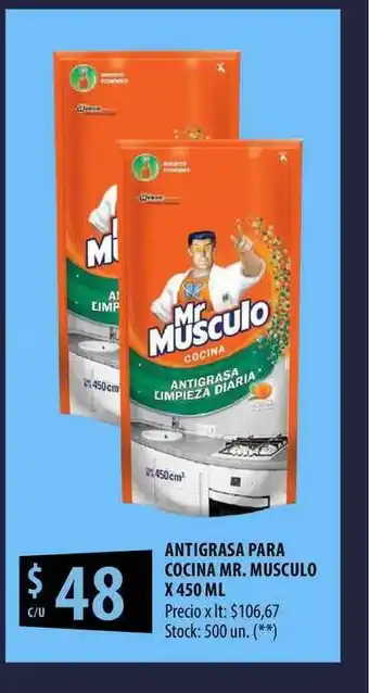 Punto Mayorista Antigrasa Para Cocina Mr. Musculo x 450ml oferta