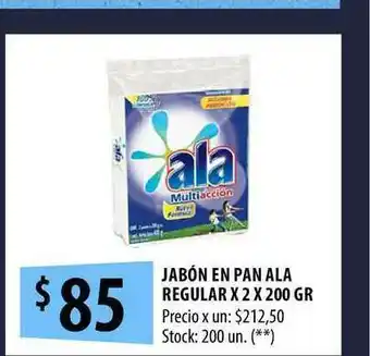 Punto Mayorista Jabón En Pan Ala Regular x 2 x200gr oferta