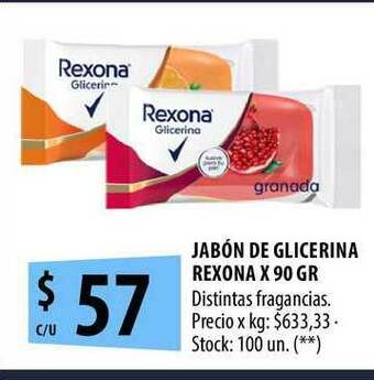 Punto Mayorista Rexona Jabón De Glicerina x 90gr oferta