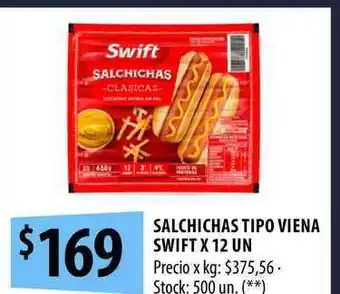 Punto Mayorista Salchichas Tipo Viena Swift x 12un oferta
