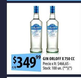 Gin Orloff x 750cc