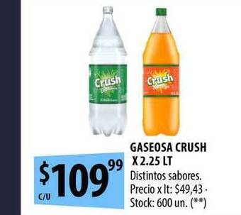 Punto Mayorista Gaseosa Crush x 2.25lt oferta