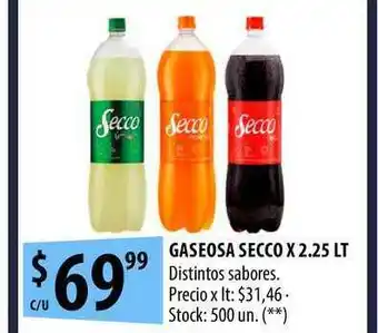Punto Mayorista Gaseosa Secco x 2.25Lt oferta