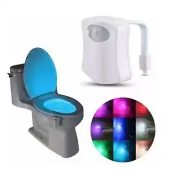 Frávega Luz led inodoro para baño con sensor movimiento en 8 colores oferta