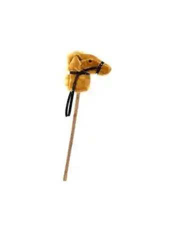 El Mundo del Juguete Caballo con palo y sonido 92 cm beige y marron claro oferta