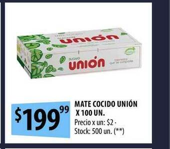 Unión Mate Cocido x 100un