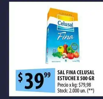 Punto Mayorista Celusal Sal Fina Estuche x 500gr oferta
