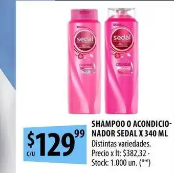 Punto Mayorista Sedal Shampoo O Acondicionador x 340ml oferta