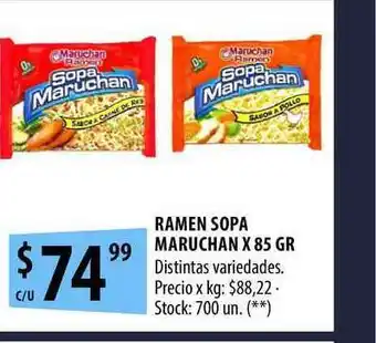 Punto Mayorista Sopa Maruchan Ramen x 85gr oferta
