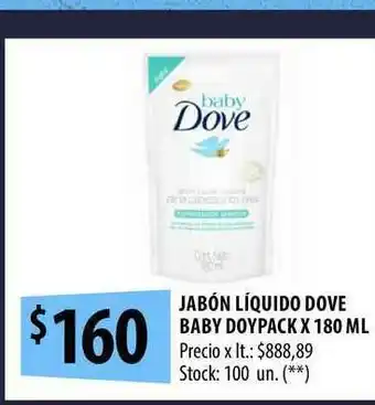 Punto Mayorista Dove Baby Jabón Líquido Doypack x 180ml oferta