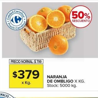 Carrefour Maxi Naranja de ombligo x kg oferta