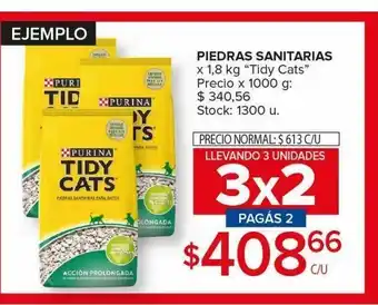 Carrefour Maxi Piedras sanitarias tidy cats 1,8kg oferta
