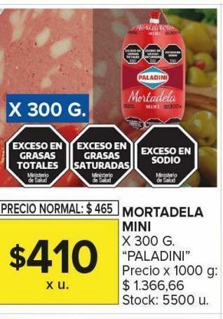 Carrefour Maxi Mortadela paladini mini x 300g oferta