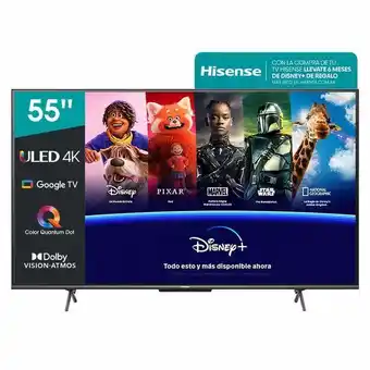 Coto Smart tv uled hisense 55 4k 55u60h google tv oferta