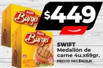 Supermayorista Vital SWIFT Medallón de carne 4u.x69gr. oferta