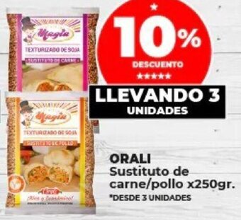 Supermayorista Vital ORALI Sustituto de carne/pollo x250gr. oferta
