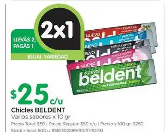 Jumbo Beldent Chicles x 10gr oferta