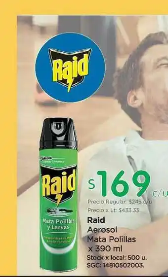 Jumbo Raid Aerosol Mata Polillas x 390ml oferta
