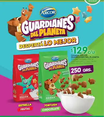 Jumbo Cereales Arcor Guardianes Del Planeta x 250gr oferta