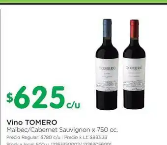Jumbo Tomero Vino x 750cc oferta