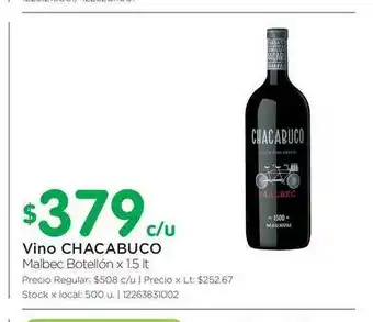 Jumbo Chacabuco Vino x 1.5lt oferta