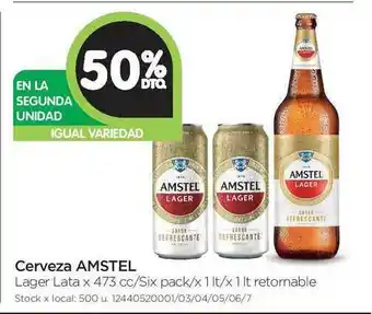 Jumbo Amstel Cerveza x 473cc oferta