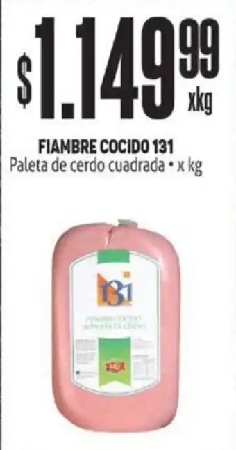 Makro FIAMBRE COCIDO 131 Paleta de cerdo cuadrada •x kg oferta