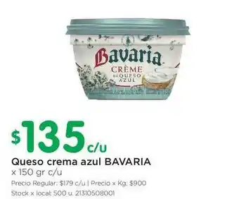Jumbo Bavaria Queso Crema Azul x 150 gr c/u oferta