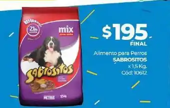 Diarco Sabrositos Alimento Para Perros x 1.5 kg oferta