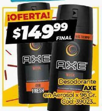 Diarco Axe Desodorante En Aerosol x 96 gr oferta
