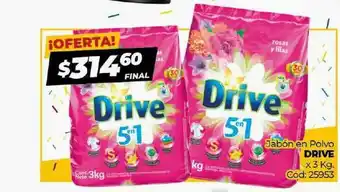 Diarco Drive Jabón De Polvo x 3 kg oferta