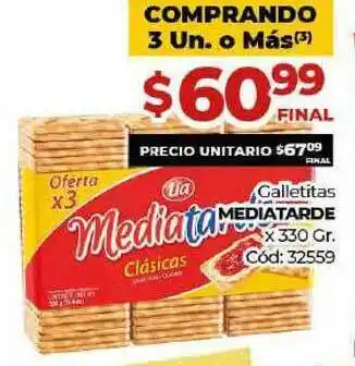 Diarco Galletitas Mediatarde x 330gr oferta