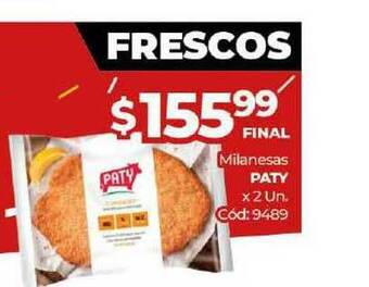 Diarco Milanesas Paty x 2 un oferta