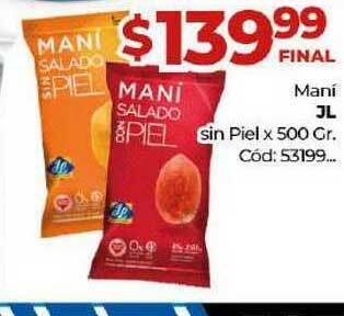 Diarco Maní Jl x 500gr oferta