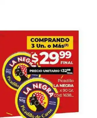 Diarco Picadillo La Negra Lta. 90gr oferta