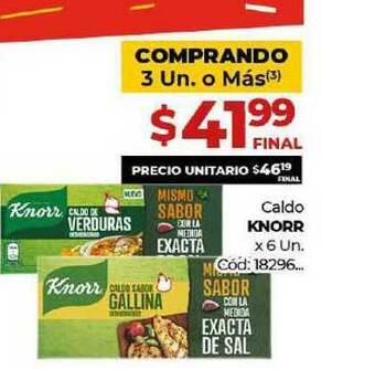 Diarco Caldo Knorr x 6 un oferta