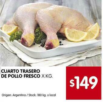 Disco Cuarto Trasero De Pollo Fresco oferta