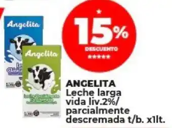 Supermayorista Vital ANGELITA Leche larga vida liv.2%/ parcialmente descremada t/b. xllt. oferta