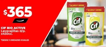 Supermayorista Vital CIF BIO ACTIVE Lavavajillas d/p. x450cc. oferta